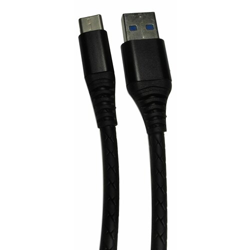USB Кабель Type-C, TPU, 2,4A, Черный, 1 м.