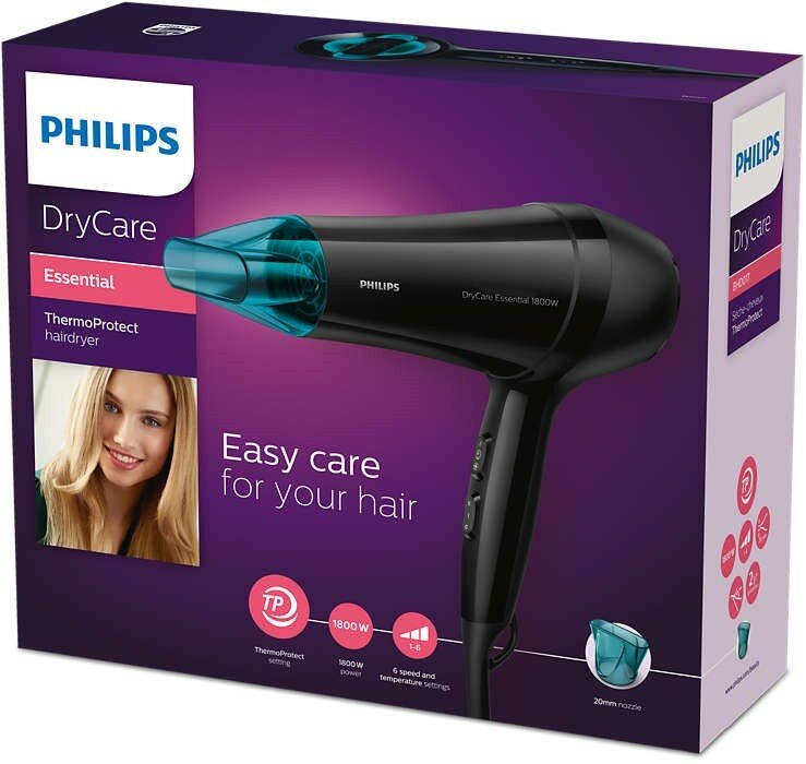 Фен Philips BHD017 DryCare Essential, white - фотография № 18