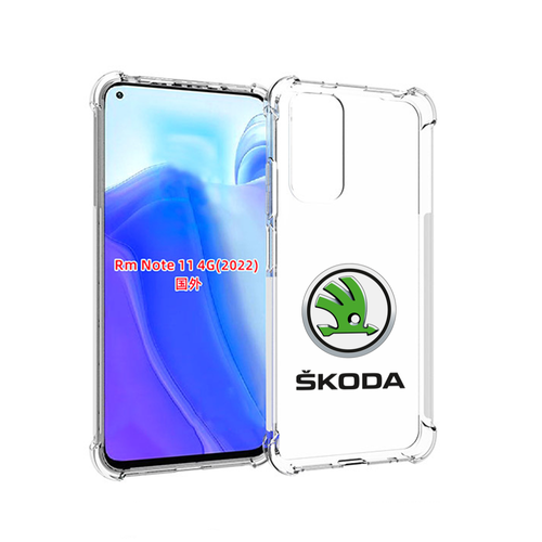 Чехол MyPads skoda-шкода-4 мужской для Xiaomi Redmi Note 11 4G ( Глобальная версия ) задняя-панель-накладка-бампер