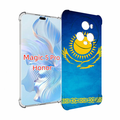 Чехол MyPads герб и флаг казахстана для Honor Magic 5 Pro задняя-панель-накладка-бампер