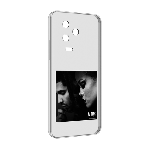 Чехол MyPads Rihanna feat для Infinix Note 12 Pro 4G X676B задняя-панель-накладка-бампер