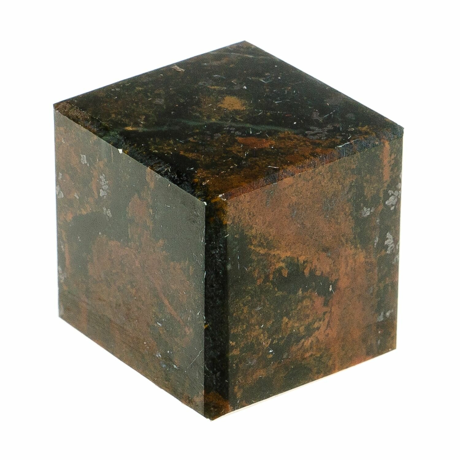 Кубик камень офиокальцит 22 мм 123392