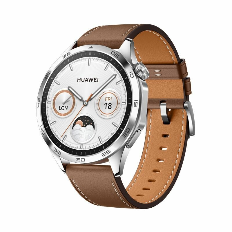 Смарт-часы Huawei Watch GT 4 46ММ (55020BGX), Brown Leather