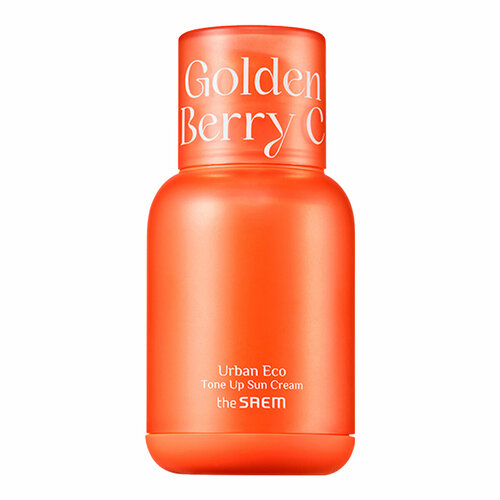 Солнцезащитный крем с экстрактом физалиса The Saem Urban Eco Golden Berry C Tone Up Sun Cream SPF50+ PA++++ солнцезащитный крем для лица cosrx солнцезащитный крем для лица с экстрактом алоэ aloe soothing sun cream spf50 pa