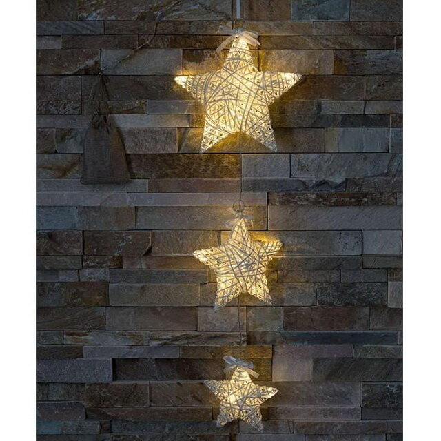 фото Kaemingk Подвесной светильник Звезды - Млечный путь 75 см, 20 теплых белых LED ламп, на батарейках, IP20 480730