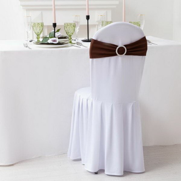 Декор для стула цв. коричневый 15*35 см 100% п/э