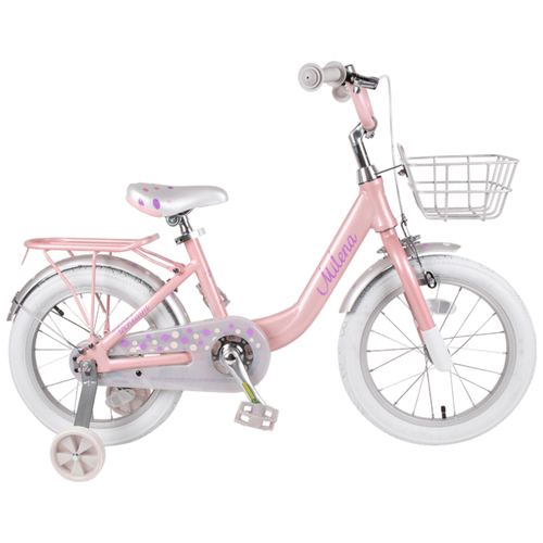Детский велосипед TechTeam Milena 16 (2021), светло-розовый