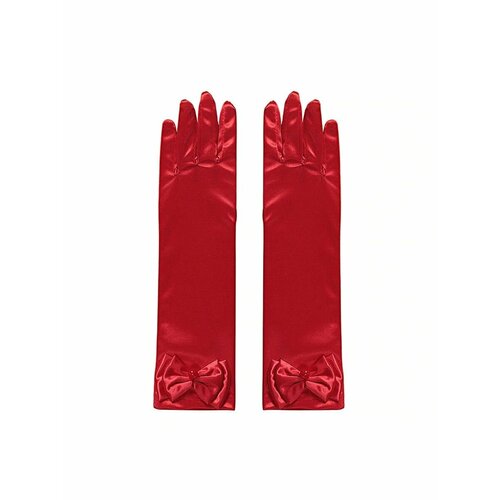 фото Карнавальные атласные перчатки детские красные child's dreams