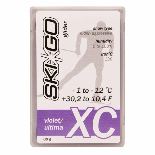 Парафин SkiGo XC Violet -1/-12, 60 г