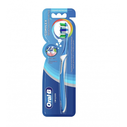 - ORAL B Зубная щетка Комплекс Пятисторонняя чистка 40 средняя