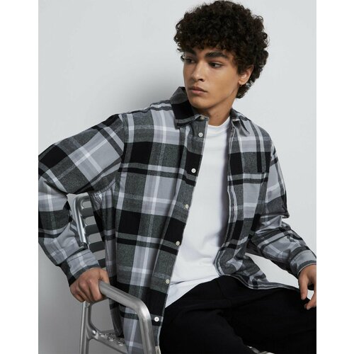 фото Рубашка gloria jeans, размер l (50-52), черный, белый