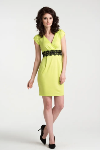 Платье размер 44, желтый, зеленый