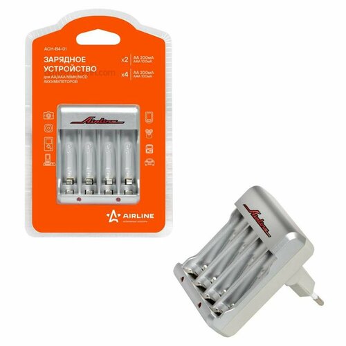 AIRLINE ACHB401 Устройство зарядное для батареек(аккумуляторов) AA/AAA NiMh/NiCd palo 36 48 slots aa aaa battery fast smart charger for aa aaa nimh nicd rechargeable battery ktv school hotel clubhouse used