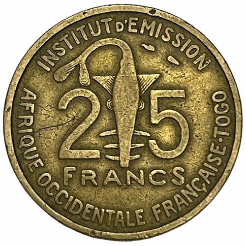 Французская Западная Африка 25 франков 1957 г. (Лот №4) французская западная африка 50 франков 1929 г