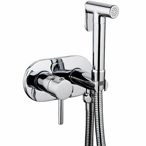 Гигиенический душ со смесителем Haiba HB5515, хром набор душевой шланг с насадкой 1 режим держатель