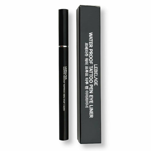 Водостойкая подводка для глаз Water Proof tattoo Pen Eye Liner черный 08 г Lebelage 766₽