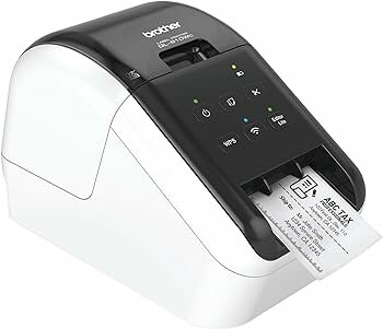 Термопринтер этикеток Brother QL-810W, арт. , 300 dpi, белый, USB/WIFI, автообрез