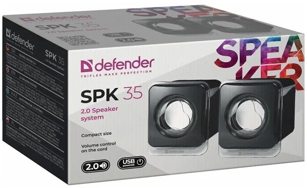 Акустическая 2.0 система Defender #1 SPK 35 5 Вт, питание от USB