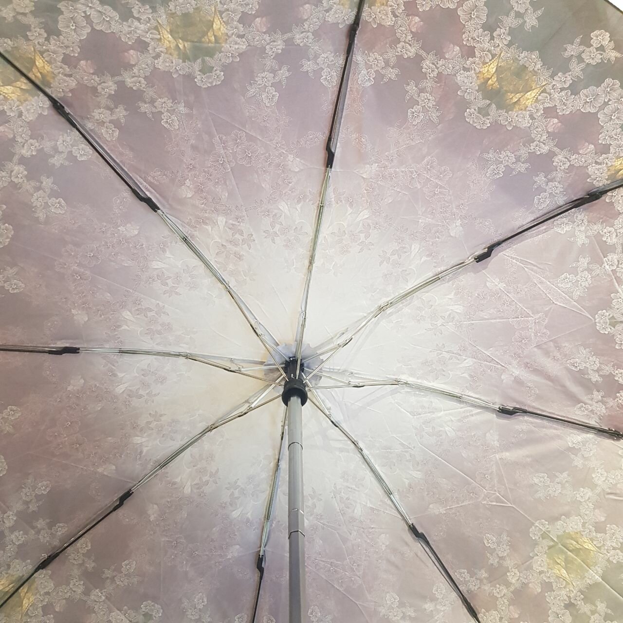 Мини-зонт Три слона, зеленый, — фото 1