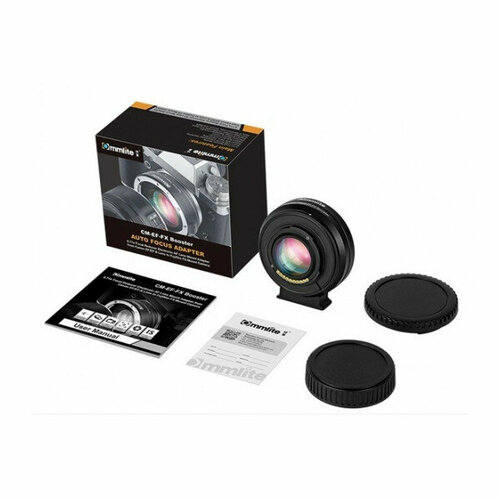 Переходное кольцо Commlite CM-EF-FX Booster Fuji FX mount commlite cm ef eosr arc af lens mount adapter ef ef s lenses to eos r rf mount camera with built in electronic control ring