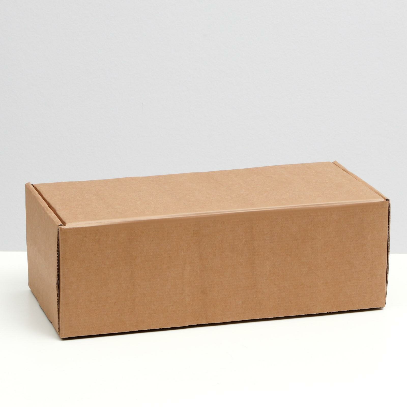 Коробка самосборная, без окна, крафт, 16 х 35 х 12 см (5шт.)