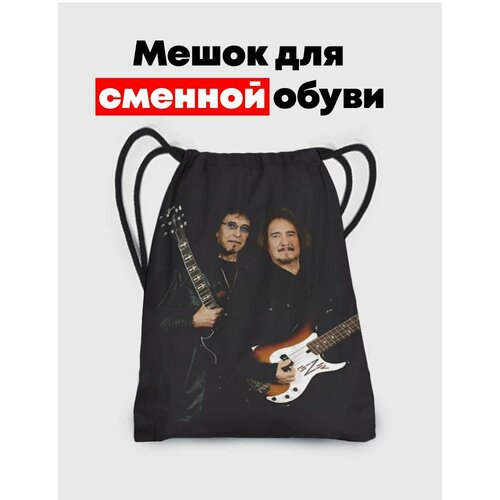 Мешок - сумка для обуви Black Sabbath - Блэк Саббат сумка для обуви coolpodarok аниме блэк рок шутер девушка на фоне черепа