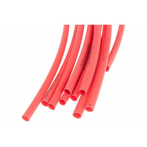 Термоусадочная клеевая трубка КВТ, ТТК 3:1-4.8/1.6 красная 67232