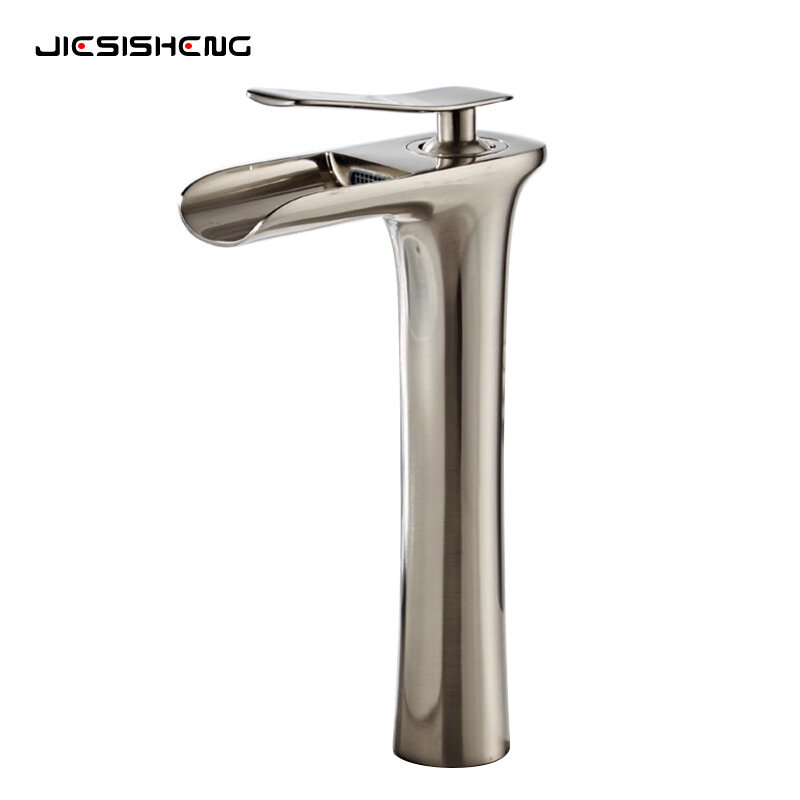 фото Трансграничный медный ретро-кран для раковины в европейском стиле, расположенный над столешницей, балкон, шкафчик для ванной комнаты, водопадный кран для горячей и холодной воды, защищенный от брызг