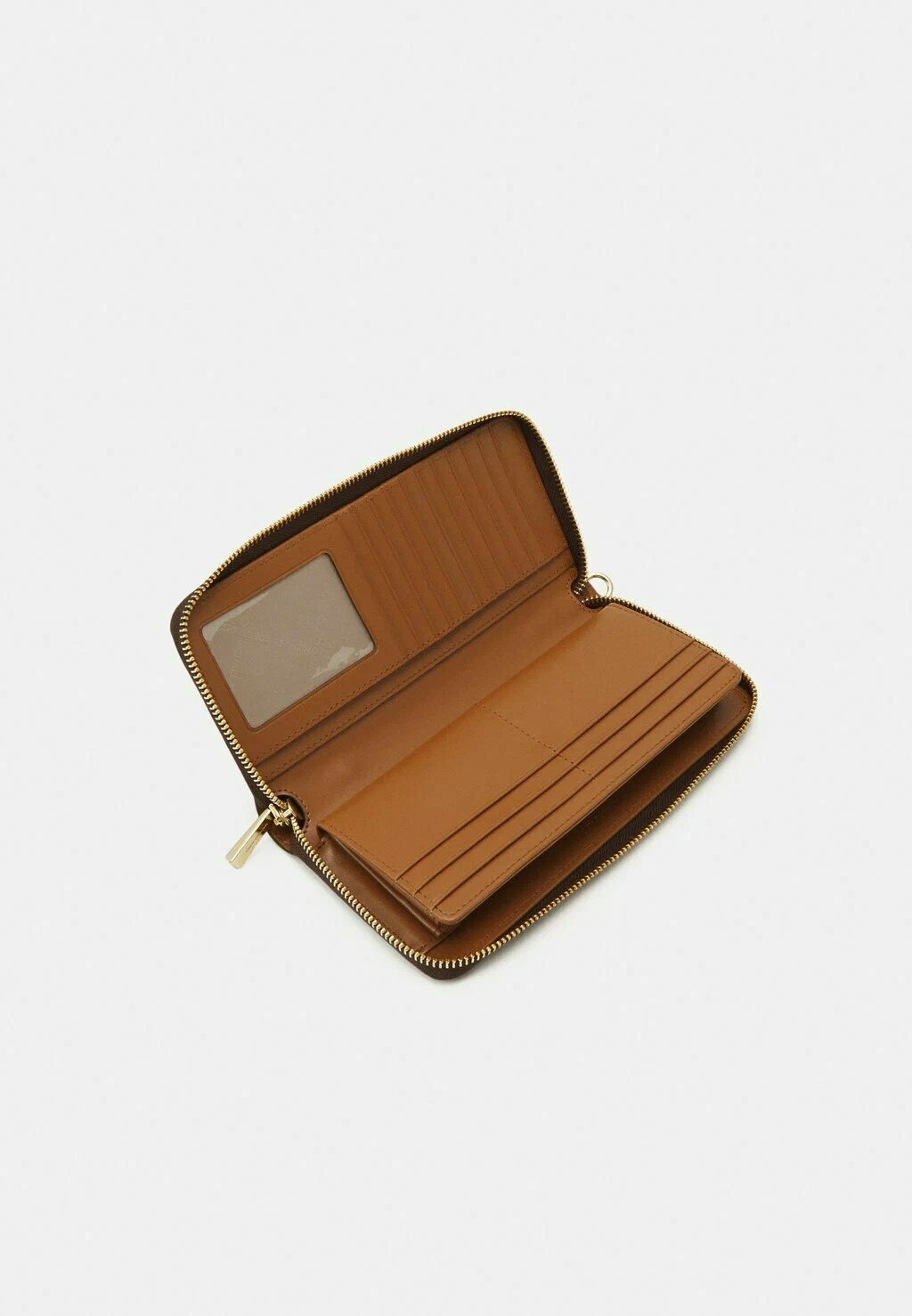 Кошелек MICHAEL KORS Женский классический кошелек коричневый с лого с золотой фурнитурой Michael Kors Outlet Jet Set Travel Large Logo Continental Wristlet 35F8GTVT3B 35F8GTVT3B 