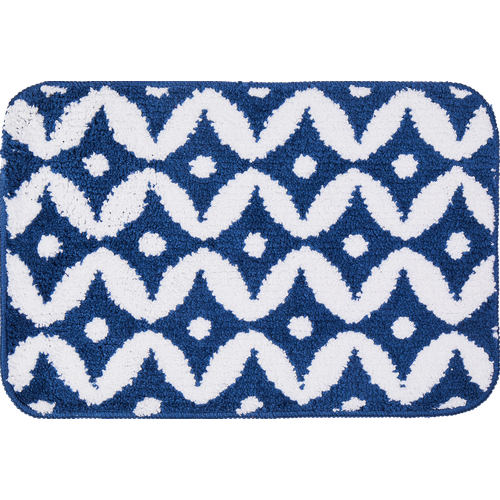Коврик декоративный полиэстер Microfiber HF-1004-4759 40x60 см цвет синий 1990₽