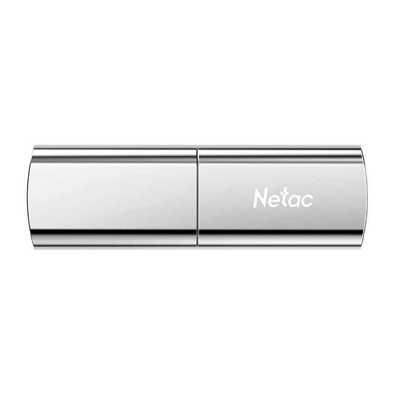 USB флеш-накопитель 128Gb Netac US2 серебро/чёрный USB 3.2 (NT03US2N-128G-32SL)