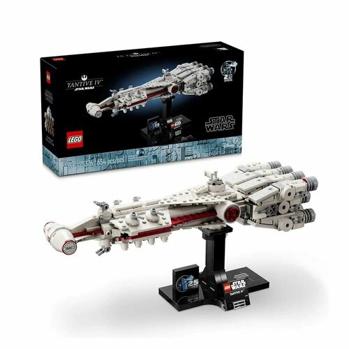 Конструктор пластиковый LEGO Star Wars Звездолёт Тантив IV 654 детали lego star wars 75244 тантив iv 1768 дет