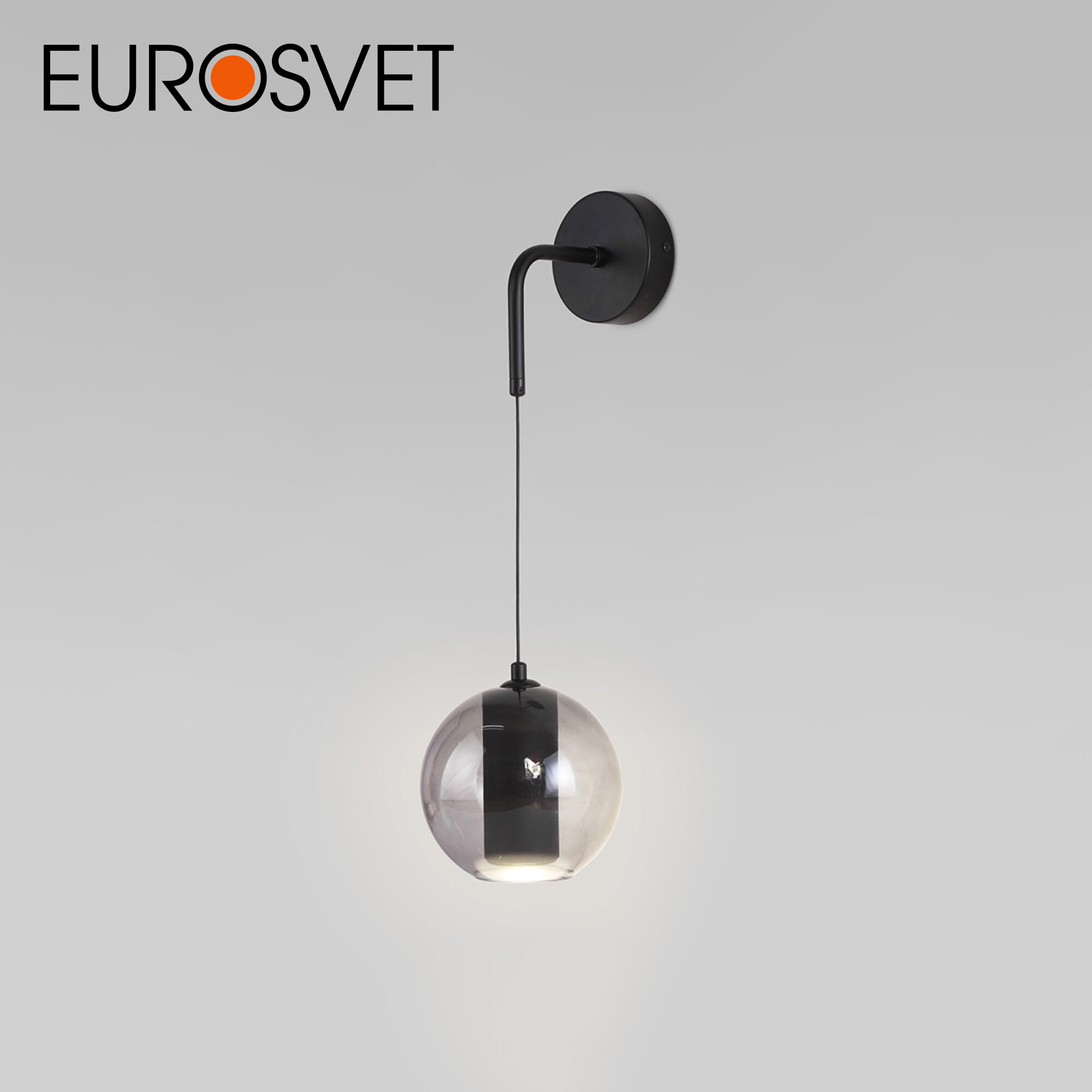 Бра / Настенный светильник Eurosvet Cobble 50258 LED дымчатый IP20