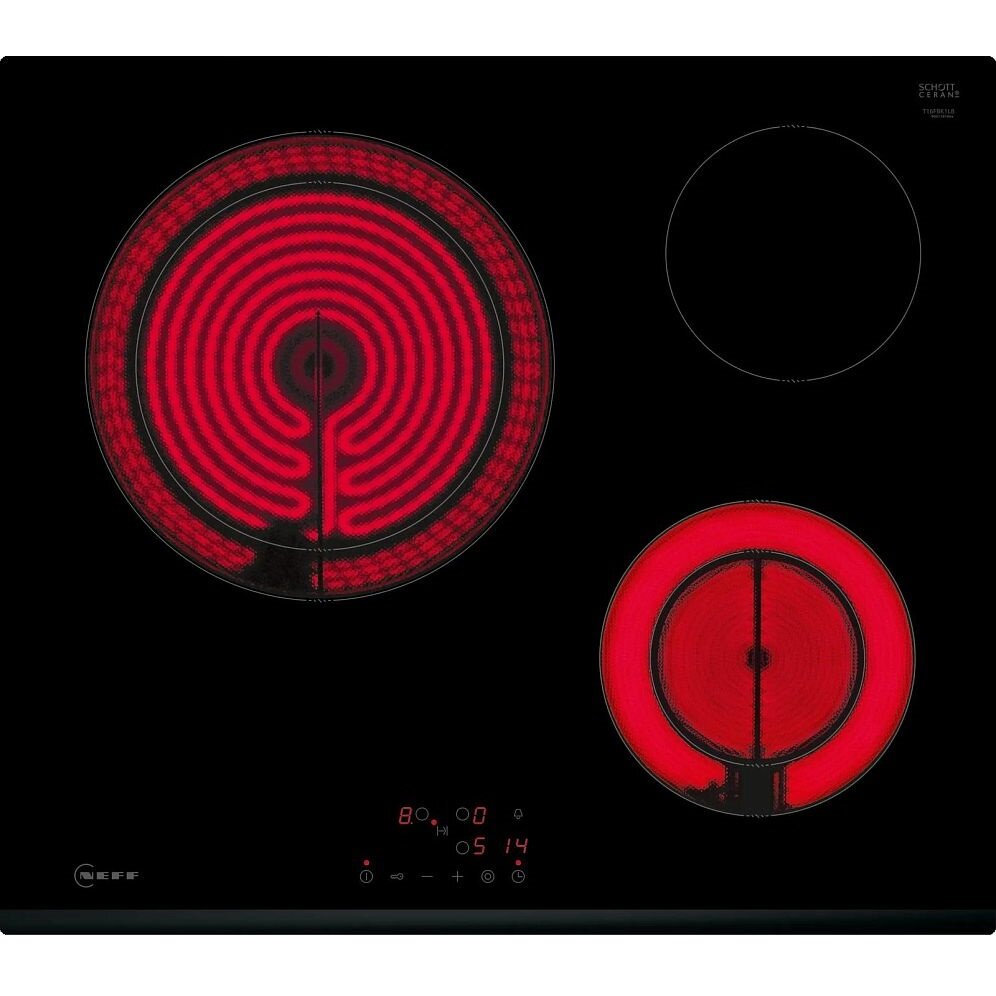 фото Стеклокерамическая варочная панель Neff T16FBK1L8