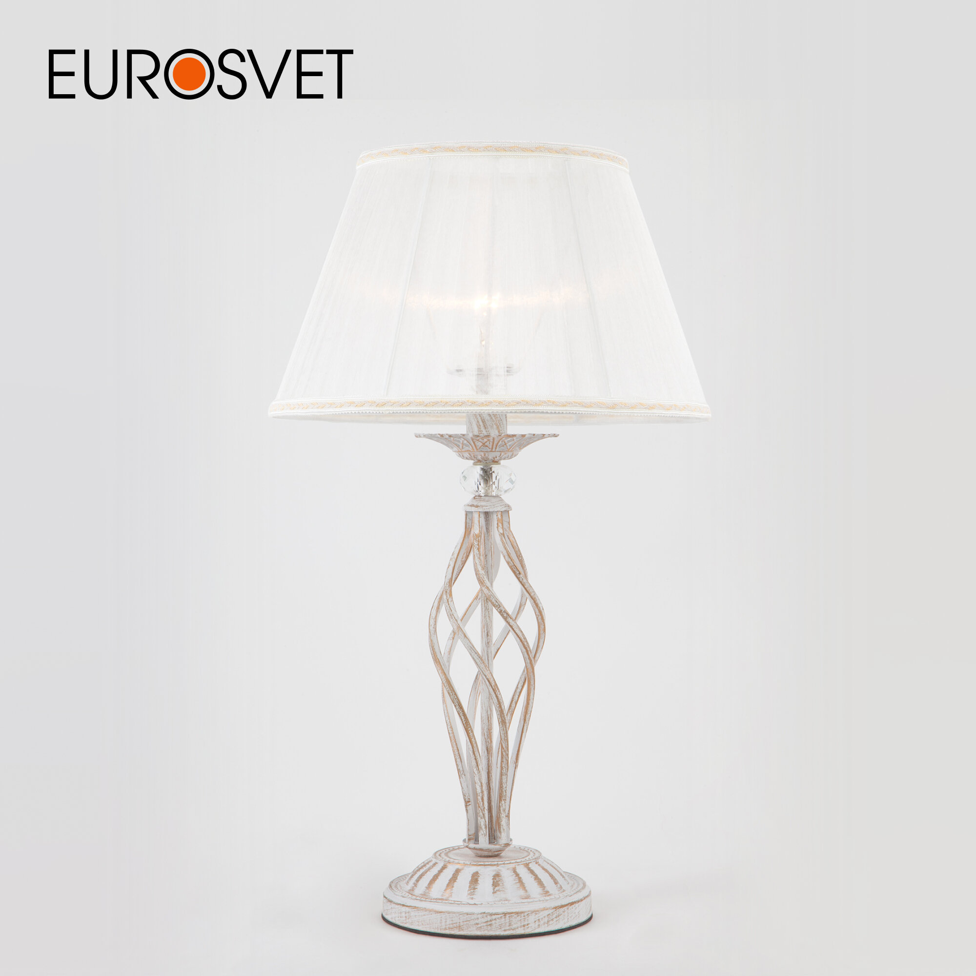 Настольная лампа Eurosvet 01002/1 белый с золотом