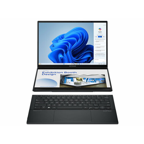 Ноутбук ASUS Zenbook DUO 2024 UX8406MA-QL339W 90NB12U1-M00HW0 140 Core Ultra 9 185H Arc Graphics 32ГБ SSD 1TБ MS Windows 11 Home Серый 22085000₽
