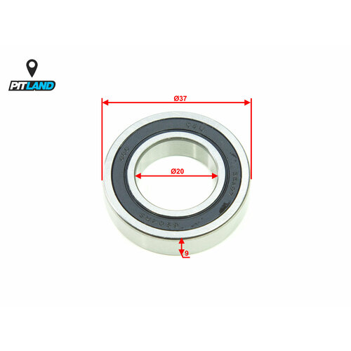 Подшипник передней оси 6904 RS 20х37х9 JMC 250 FRR 1107₽