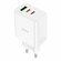 СЗУ HOCO C126A Pure 1xUSB, 2xUSB-C, 3А, PD40W, QC3.0, GaN (белый)