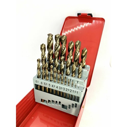 Сверла кобальтовые по металлу и нержавеющей стали набор 25 шт 5200₽