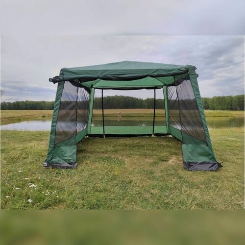 Изображение товара Шатер-беседка Lanyu 1628D. Беседка шатер для дачи, кемпинга, рыбалки. туристическая кухня.