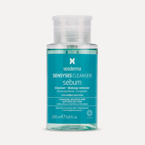 Изображение товара Sesderma SENSYSES SEBUM Лосьон тоник очищающий для снятия макияжа липосомальный для жирной кожи, склонной к акне, 200 мл