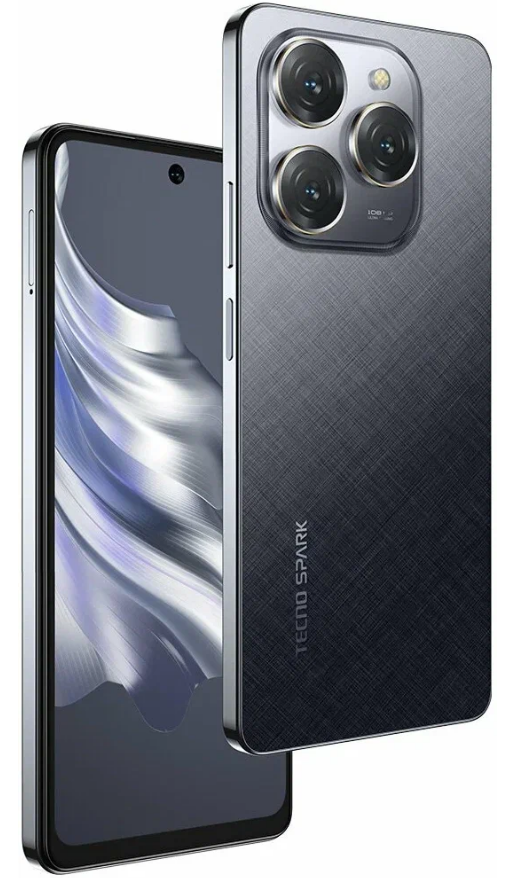 Смартфон Tecno Spark 20 Pro 12/256GB Dual nano SIM, Moonlit Black — фото 1