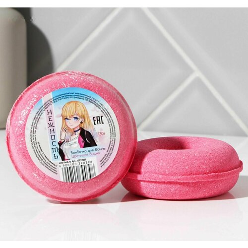 Бомбочка-пончик для ванны Нежность аромат вишня 326₽