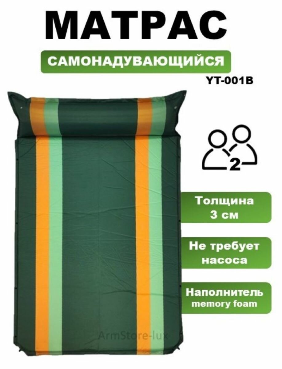 фото Матрас самонадувающийся двухместный