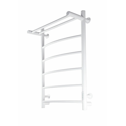 Полотенцесушитель электрический WORK-Паритет 80x50 белый с терморегулятором 5 перекладин полка 11852₽