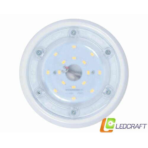 Ledcraft Светодиодный светильник круглый антивандальный Таблетка 10 Вт IP65 3000К диам 146x146x38 1195₽