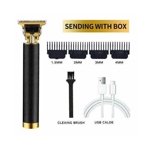 Универсальная электрическая машинка для стрижки с функцией прямой зарядки цвет чёрное золото 70000₽