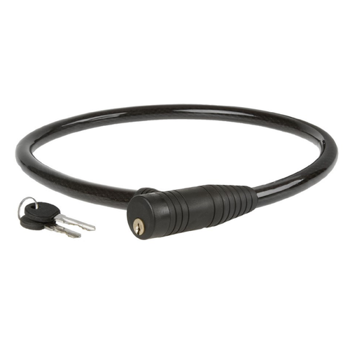 Замок для самоката с ключом тросовый 8600 мм черный 299₽