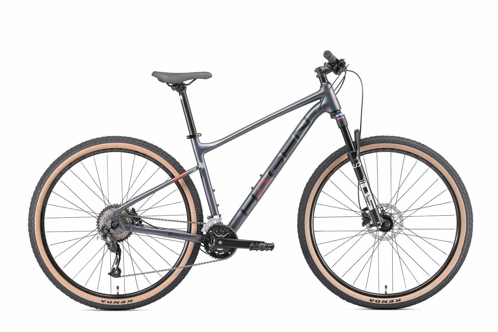 фото Велосипед Hagen One Nine (1.9 Tanwall), 2024, темный серый, матовый, 29", L(18)