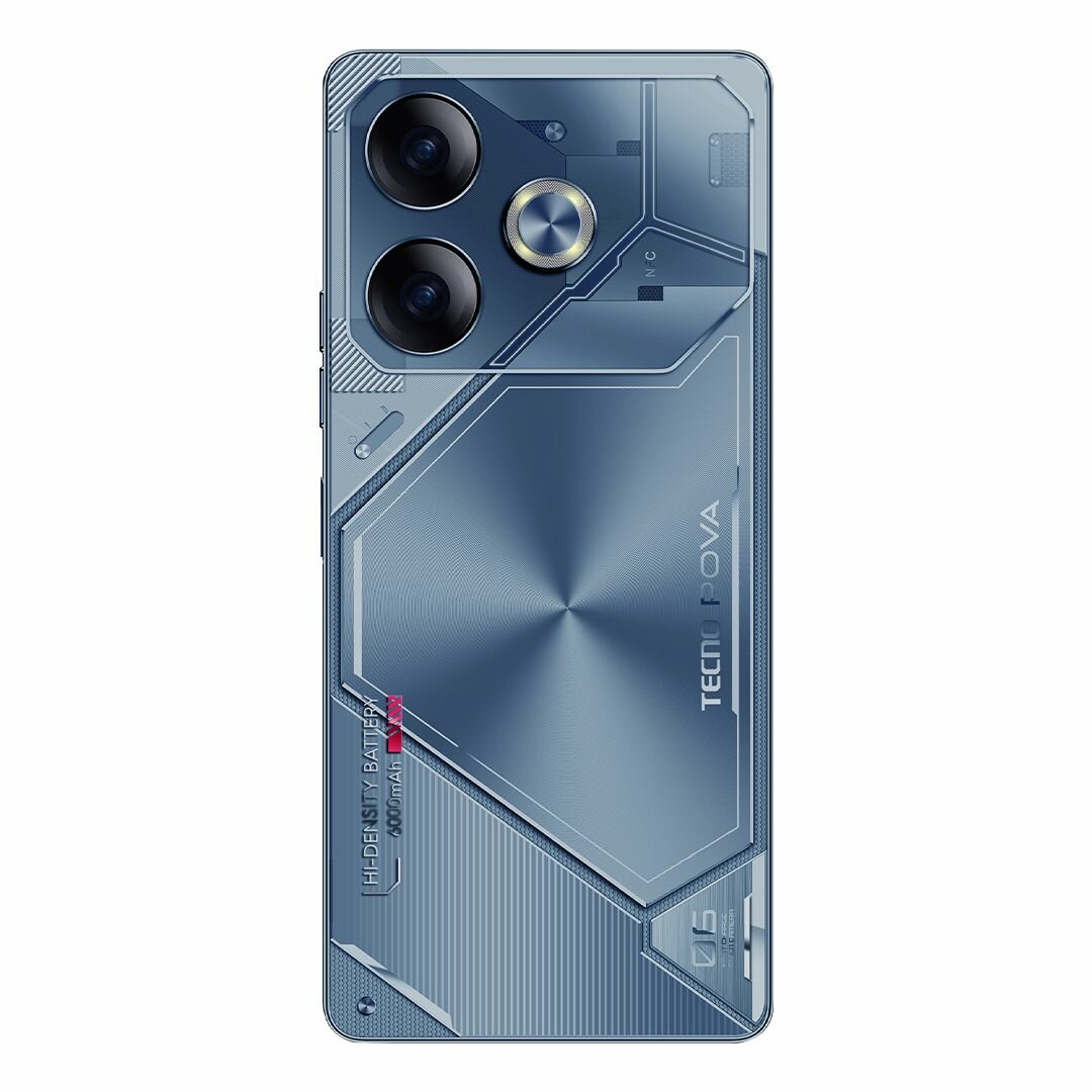 Смартфон Tecno POVA 6 LI7 256+8, синий — фото 1